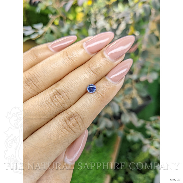 0.74 Ct. Violet Sapphire from Ceylon (Sri Lanka)
