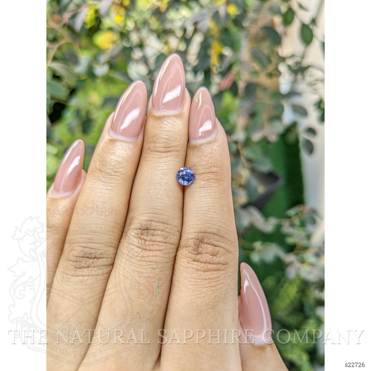 0.74 Ct. Violet Sapphire from Ceylon (Sri Lanka)