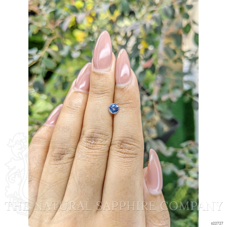 0.63 Ct. Blue Sapphire from Ceylon (Sri Lanka)