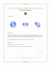 0.52 Ct. Sapphire from Ceylon (Sri Lanka) Appraisal