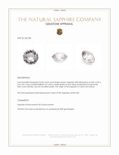 0.50 Ct. Peach Sapphire from Ceylon (Sri Lanka) Appraisal