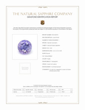 0.43 Ct. Purple Sapphire from Ceylon (Sri Lanka) Scan Report