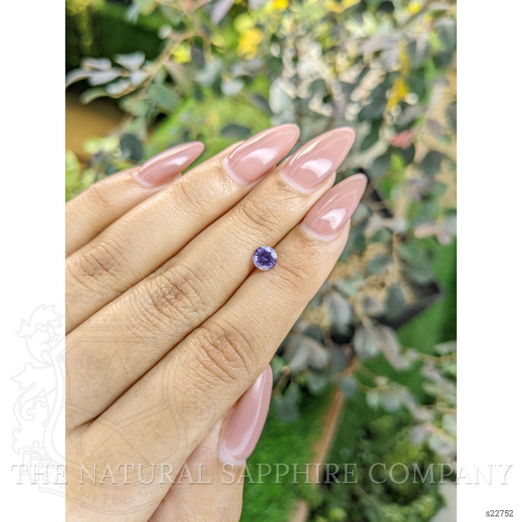 0.68 Ct. Purple Sapphire from Ceylon (Sri Lanka)
