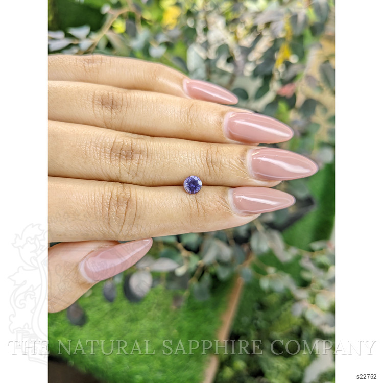 0.68 Ct. Purple Sapphire from Ceylon (Sri Lanka)