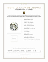 1.27 Ct. Yellow Sapphire from Ceylon (Sri Lanka) Scan Report