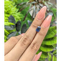 2.08 Ct. Blue Sapphire from Tanzania Life Style