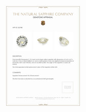 1.23 Ct. Yellow Sapphire from Ceylon (Sri Lanka) Appraisal