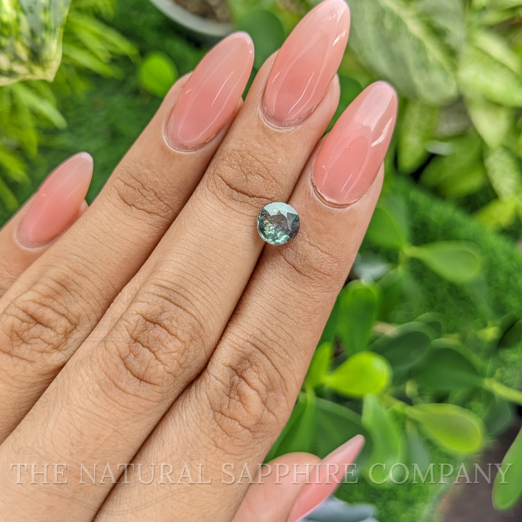 1.58 Ct. Bluish Green Sapphire from Tanzania