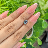 1.56 Ct. Bluish Green Sapphire from Tanzania Life Style