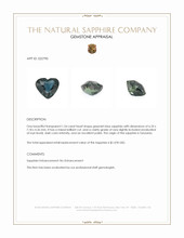 1.54 Ct. Greenish Blue Sapphire from Tanzania Appraisal