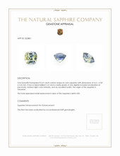 0.62 Ct. Bi Color Sapphire from Tanzania Appraisal