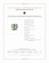 0.62 Ct. Bi Color Sapphire from Tanzania Scan Report