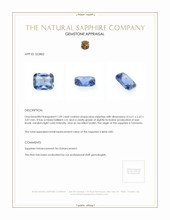 1.09 Ct. Blue Sapphire from Tanzania Appraisal