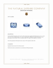 1.09 Ct. Blue Sapphire from Tanzania Appraisal