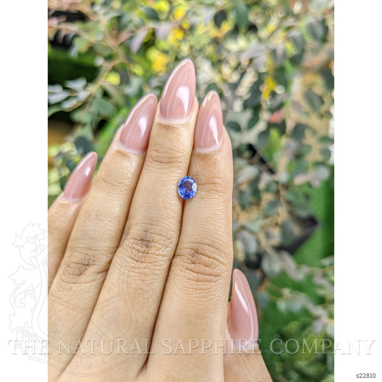 0.87 Ct. Blue Sapphire from Ceylon (Sri Lanka)