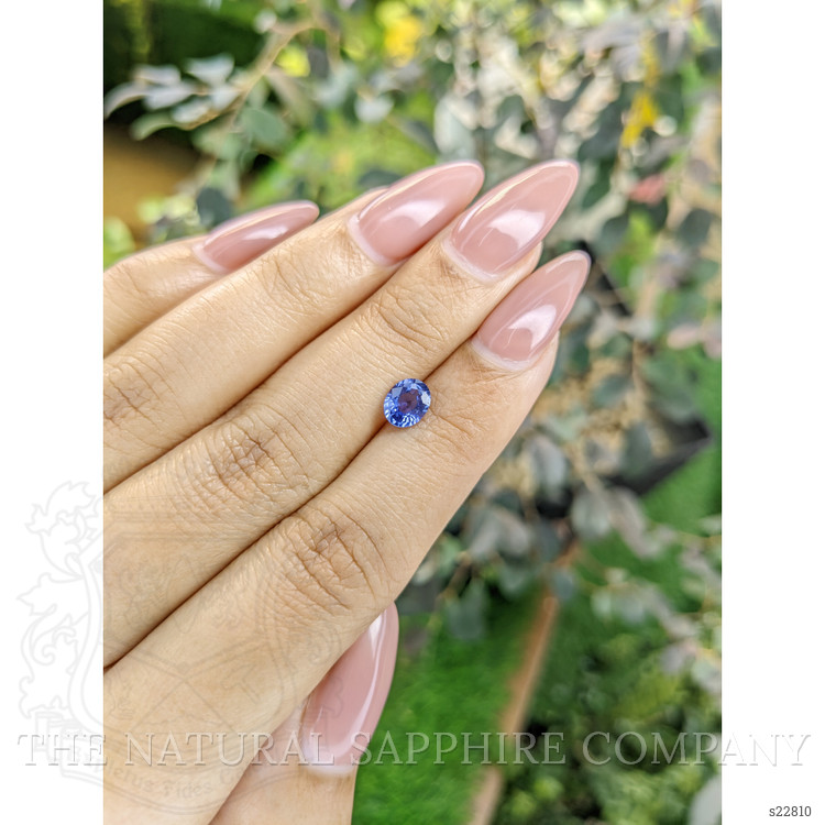 0.87 Ct. Blue Sapphire from Ceylon (Sri Lanka)