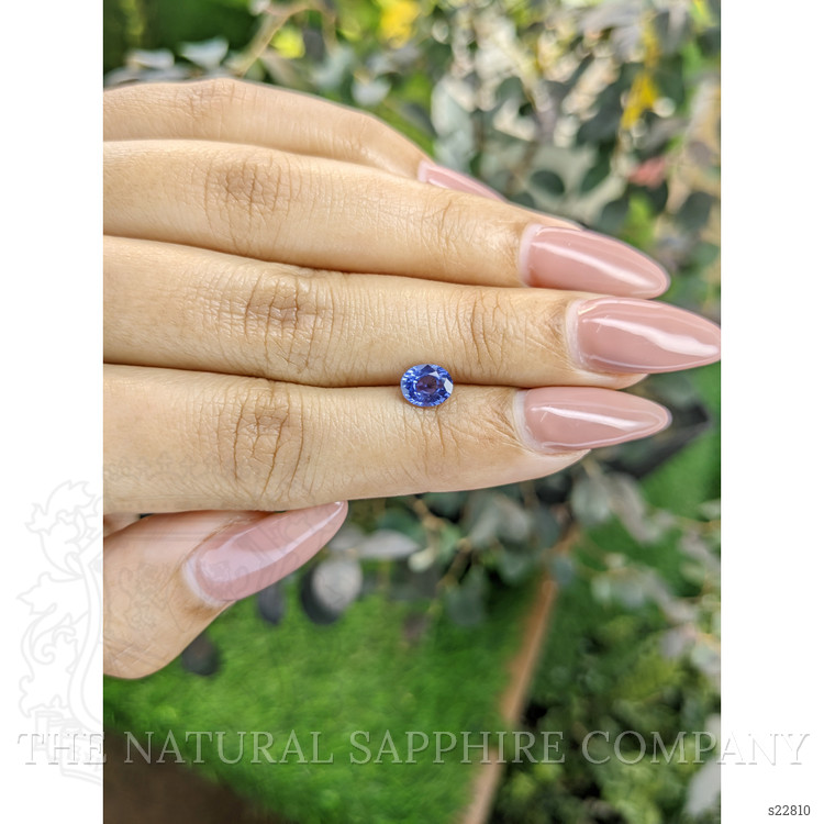 0.87 Ct. Blue Sapphire from Ceylon (Sri Lanka)