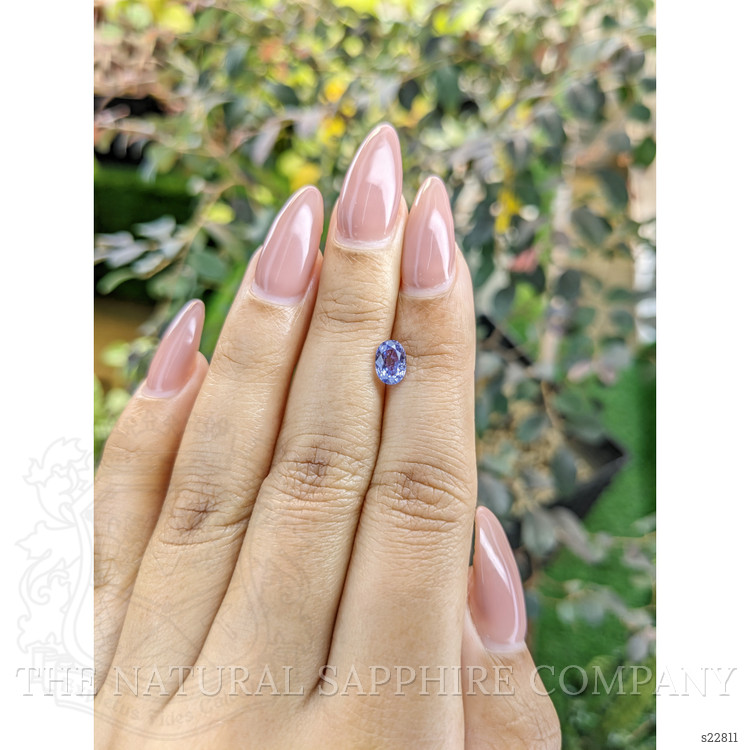 0.97 Ct. Violet Sapphire from Ceylon (Sri Lanka)