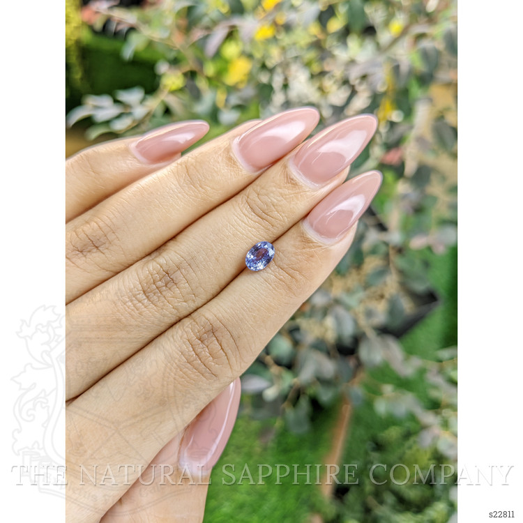 0.97 Ct. Violet Sapphire from Ceylon (Sri Lanka)