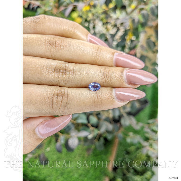 0.97 Ct. Violet Sapphire from Ceylon (Sri Lanka)