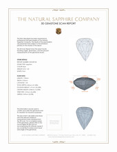 1.05 Ct. Blue Sapphire from Tanzania 3 D Scan Report