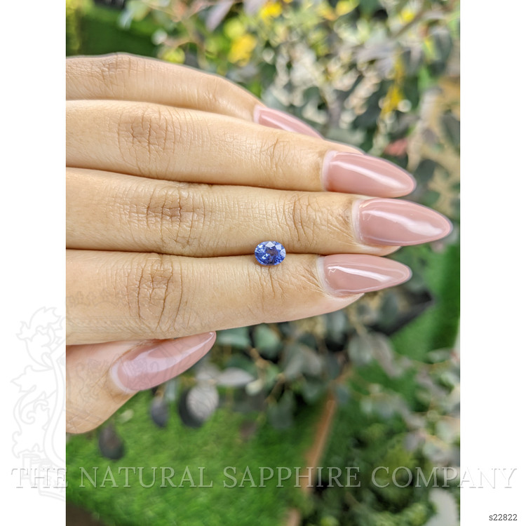 0.68 Ct. Blue Sapphire from Ceylon (Sri Lanka)