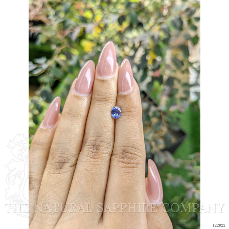 0.68 Ct. Blue Sapphire from Ceylon (Sri Lanka)