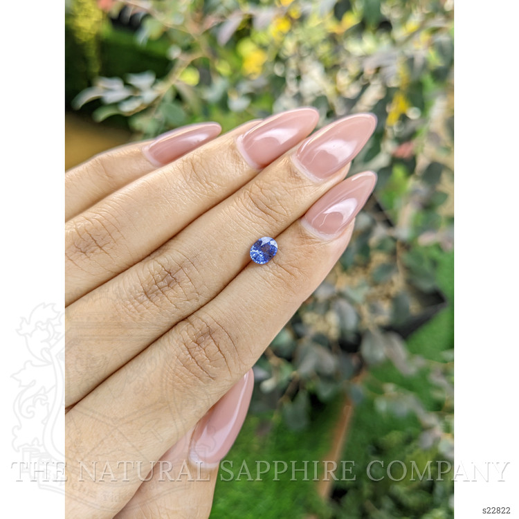 0.68 Ct. Blue Sapphire from Ceylon (Sri Lanka)