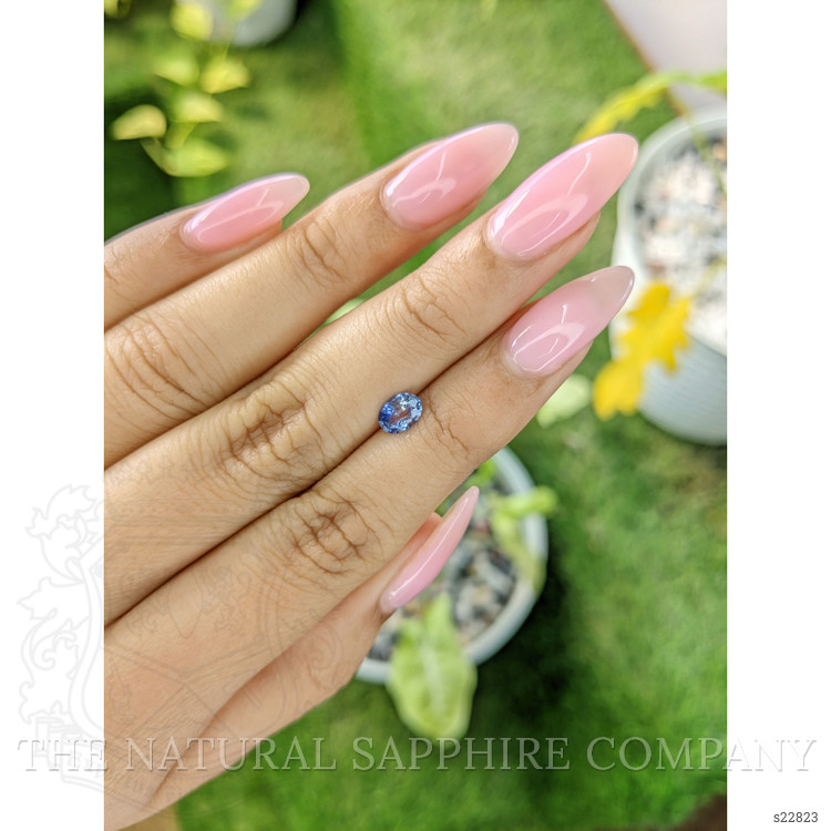 0.65 Ct. Blue Sapphire from Ceylon (Sri Lanka)