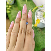 0.65 Ct. Blue Sapphire from Ceylon (Sri Lanka) Life Style