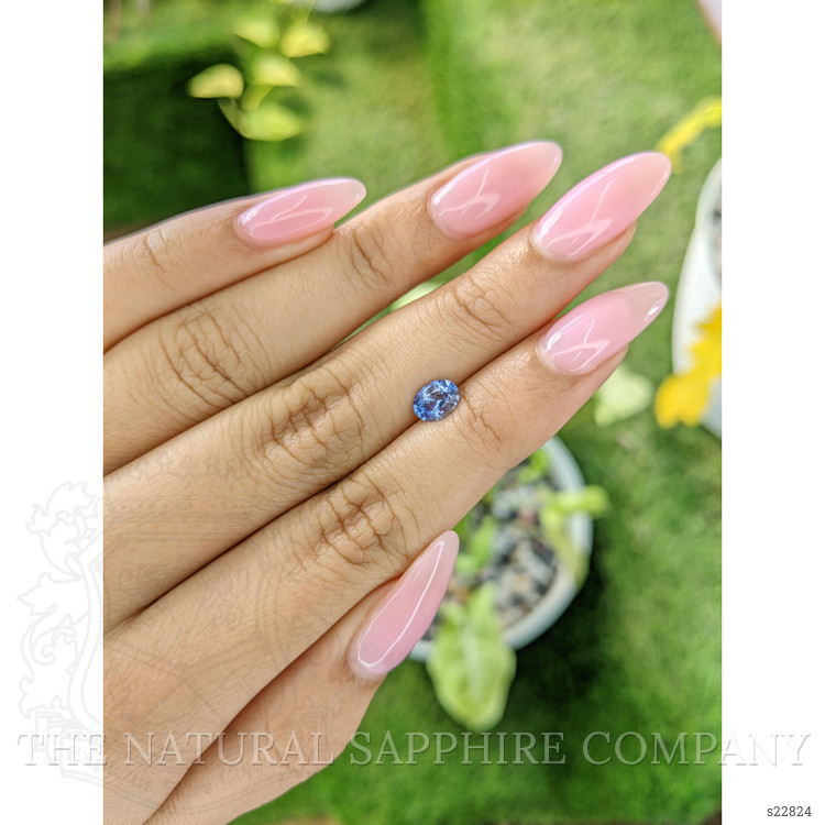 0.76 Ct. Blue Sapphire from Ceylon (Sri Lanka)