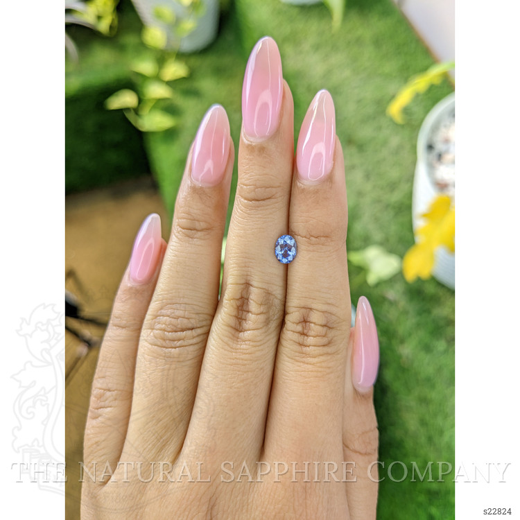 0.76 Ct. Blue Sapphire from Ceylon (Sri Lanka)