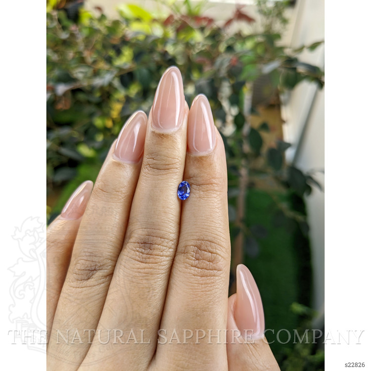 0.43 Ct. Blue Sapphire from Ceylon (Sri Lanka)