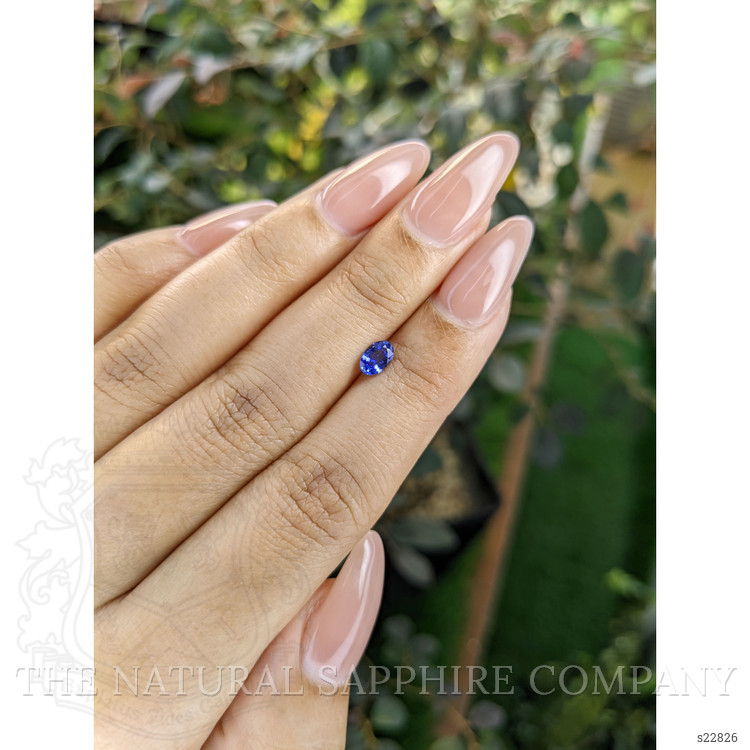 0.43 Ct. Blue Sapphire from Ceylon (Sri Lanka)
