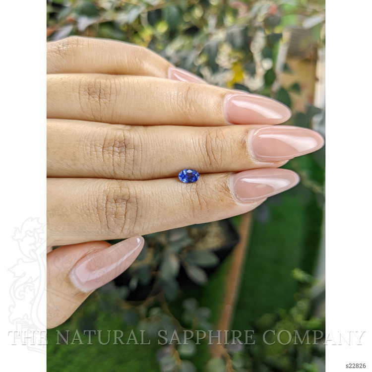 0.43 Ct. Blue Sapphire from Ceylon (Sri Lanka)