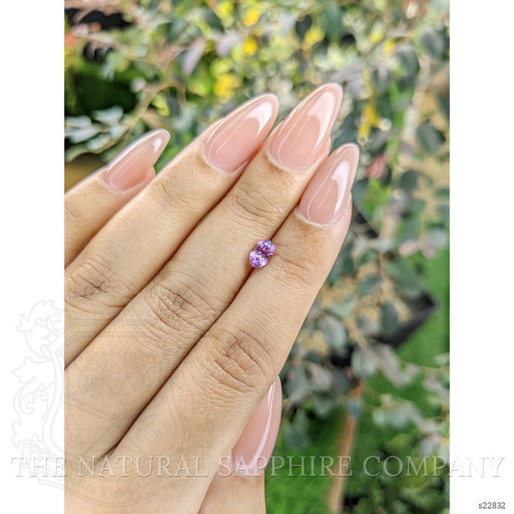 0.73 Ct. Pinkish Purple Sapphire from Ceylon (Sri Lanka)