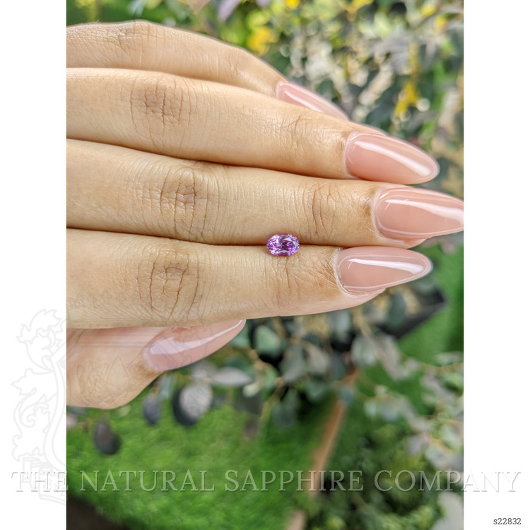 0.73 Ct. Pinkish Purple Sapphire from Ceylon (Sri Lanka)