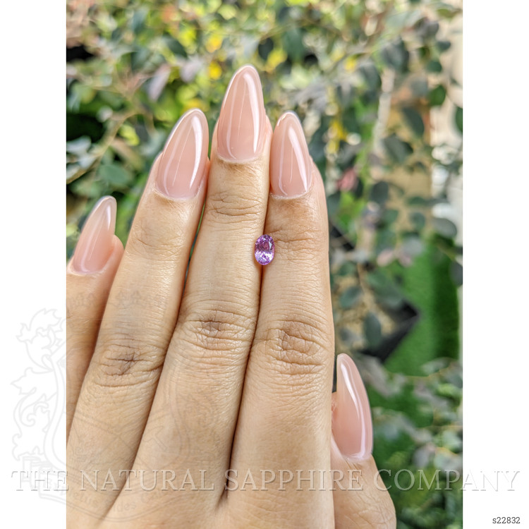 0.73 Ct. Pinkish Purple Sapphire from Ceylon (Sri Lanka)