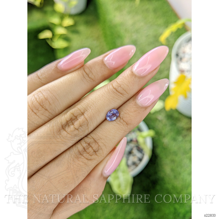 0.96 Ct. Bluish Purple Sapphire from Ceylon (Sri Lanka)