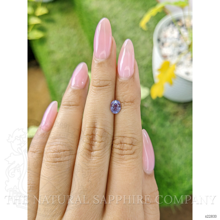 0.96 Ct. Bluish Purple Sapphire from Ceylon (Sri Lanka)