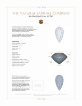 1.02 Ct. Blue Sapphire from Ceylon (Sri Lanka) 3 D Scan Report