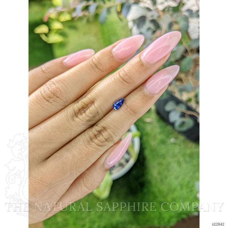 0.66 Ct. Blue Sapphire from Ceylon (Sri Lanka)