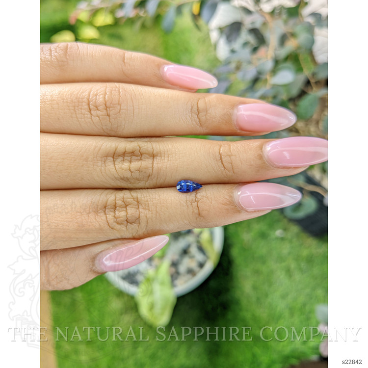 0.66 Ct. Blue Sapphire from Ceylon (Sri Lanka)