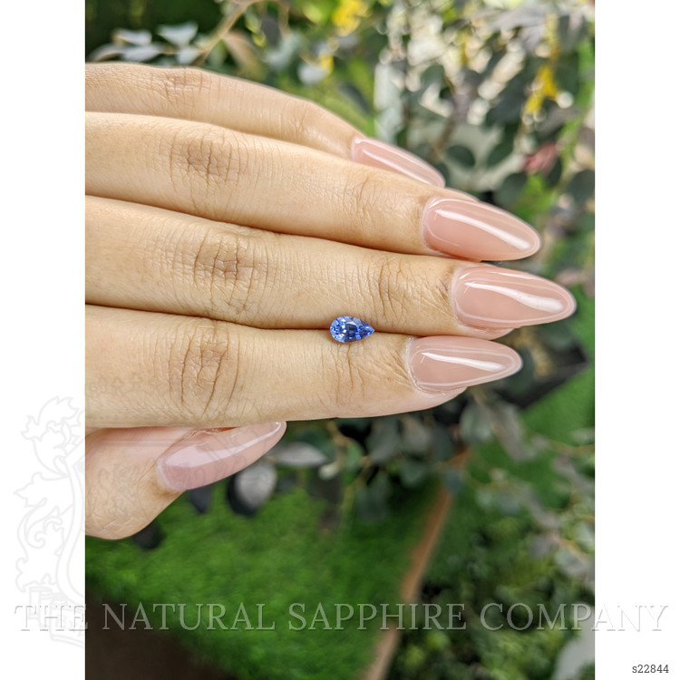 0.71 Ct. Blue Sapphire from Ceylon (Sri Lanka)