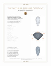 0.90 Ct. Blue Sapphire from Ceylon (Sri Lanka) 3 D Scan Report