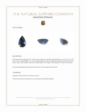 0.75 Ct. Blue Sapphire from Ceylon (Sri Lanka) Appraisal