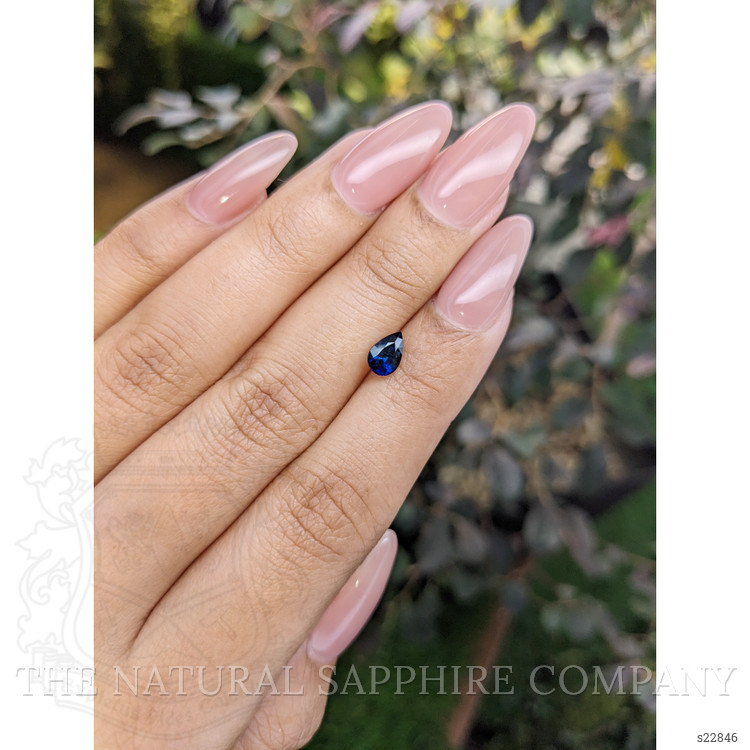 0.75 Ct. Blue Sapphire from Ceylon (Sri Lanka)