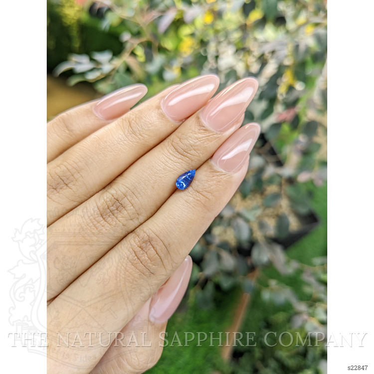 0.66 Ct. Blue Sapphire from Ceylon (Sri Lanka)