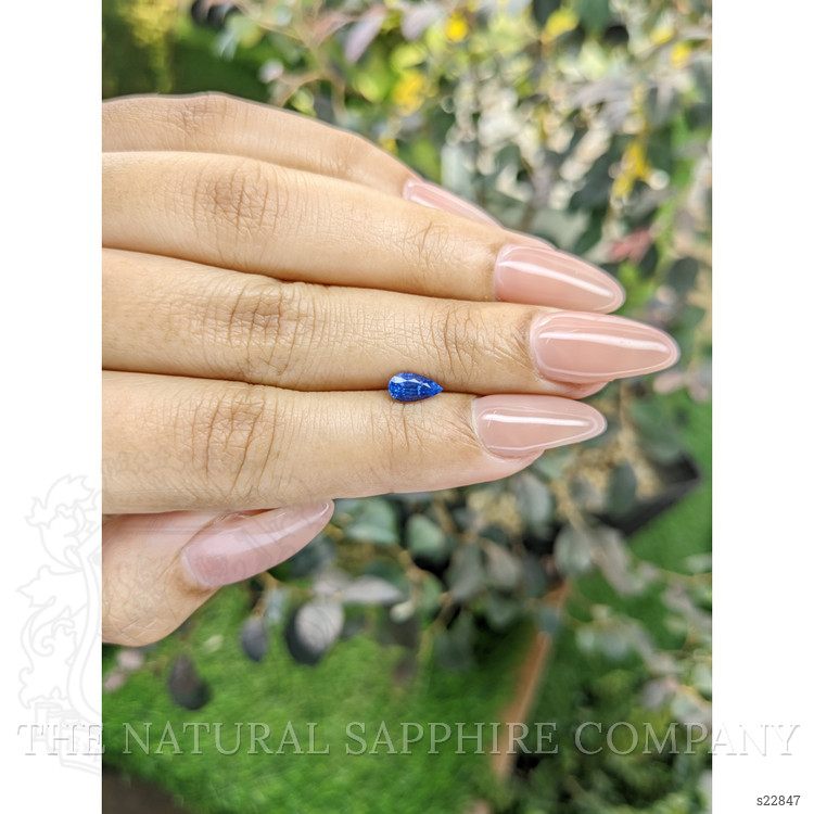 0.66 Ct. Blue Sapphire from Ceylon (Sri Lanka)