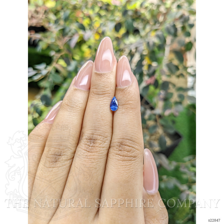 0.66 Ct. Blue Sapphire from Ceylon (Sri Lanka)